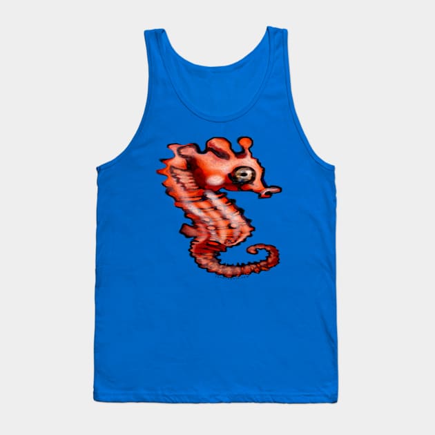 Baby Sea Horse Tank Top by Kevin Middleton